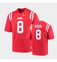 Men Ole Miss Rebels Elijah Moore College Football Red Game Jersey