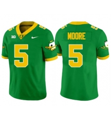 Men Oregon Ducks 5 Dakorien Moore Green Stitched Football Jersey Men Oregon Ducks 5 Dakorien Moore Green Stitched Football Jersey