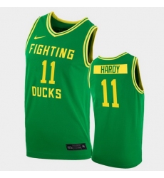 Men Oregon Ducks Amauri Hardy College Basketball Green Replica 2020 21 Jersey