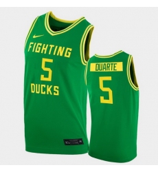 Men Oregon Ducks Chris Duarte College Basketball Green Replica 2020 21 Jersey