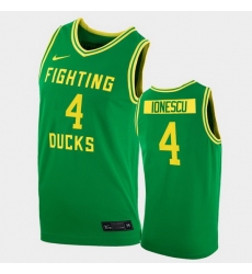 Men Oregon Ducks Eddy Ionescu College Basketball Green Replica 2020 21 Jersey