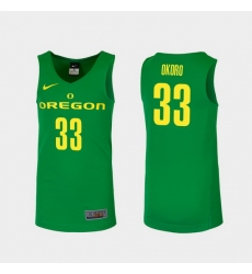 Men Oregon Ducks Francis Okoro Green Replica College Basketball Jersey