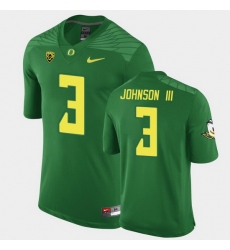 Men Oregon Ducks Johnny Johnson Iii Replica Green Game Football Jersey