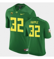 Men Oregon Ducks Jordan Happle Replica Green Game Football Jersey