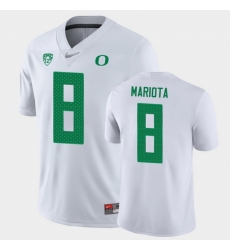 Men Oregon Ducks Marcus Mariota Game White College Football Jersey