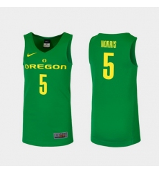 Men Oregon Ducks Miles Norris Green Replica College Basketball Jersey