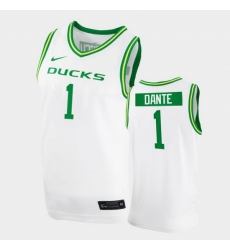 Men Oregon Ducks N'Faly Dante College Basketball White Replica 2020 21 Jersey