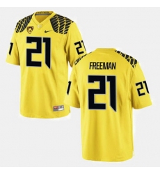 Men Oregon Ducks Royce Freeman College Football Yellow Jersey