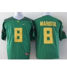 Oregon Ducks #8 Marcus Mariota Green Diamond Quest Stitched NCAA Jersey