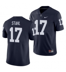 penn state nittany lions mason stahl navy college football men's jersey