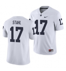 penn state nittany lions mason stahl white college football men's jersey