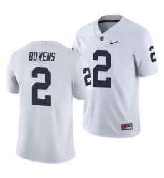 penn state nittany lions micah bowens white college football men's jersey