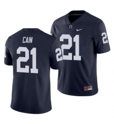 penn state nittany lions noah cain navy college football men's jersey