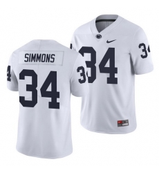 penn state nittany lions shane simmons white limited men's jersey