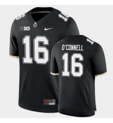 Men Purdue Boilermakers Aidan O'Connell College Football Game Black Jersey