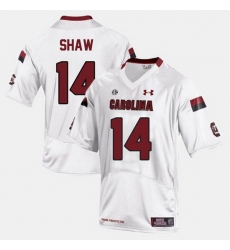 Men South Carolina Gamecocks Connor Shaw College Football White Jersey