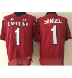 Men South Carolina Gamecocks Deebo Samuel 1 Maroon Red Football Jersey