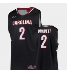 Men South Carolina Gamecocks Hassani Gravett Black Replica College Basketball Jersey