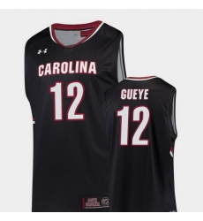 Men South Carolina Gamecocks Khadim Gueye Black Replica College Basketball Jersey