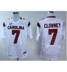 South Carolina Gamecocks 7 Jadeveon Clowney White College Football NCAA Jersey
