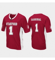 Men Stanford Cardinal 1 Cardinal Max Power Football Jersey