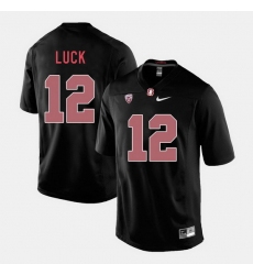 Men Stanford Cardinal Andrew Luck College Football Black Jersey