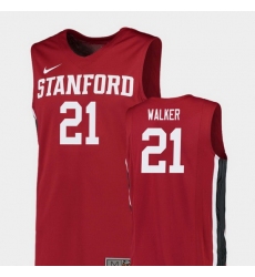 Men Stanford Cardinal Cameron Walker Red Replica College Basketball Jersey