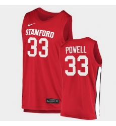 Men Stanford Cardinal Dwight Powell College Basketball Red 2020 21 Jersey
