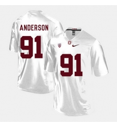 Men Stanford Cardinal Henry Anderson College Football White Jersey