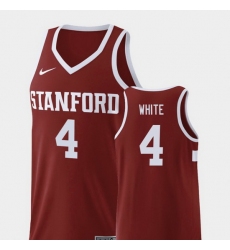 Men Stanford Cardinal Isaac White Wine Replica College Basketball Jersey