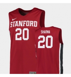 Men Stanford Cardinal Josh Sharma Red Replica College Basketball Jersey