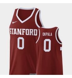 Men Stanford Cardinal Kezie Okpala Wine Replica College Basketball Jersey