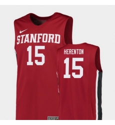 Men Stanford Cardinal Rodney Herenton Red Replica College Basketball Jersey