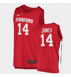 Men Stanford Cardinal Spencer Jones College Basketball Red 2020 21 Jersey