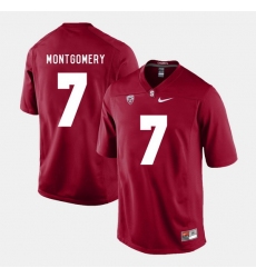 Men Stanford Cardinal Ty Montgomery College Football Cardinal Jersey