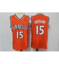 Men Nike Syracuse Orange Carmelo Anthony College Basketball Orange NCAA Jersey
