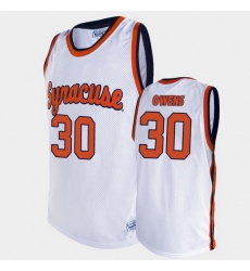 Men Syracuse Orange Billy Owens Alumni White Basketball Jersey
