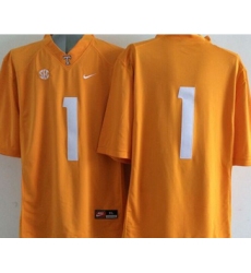 Tennessee Vols #1 Orange Stitched NCAA Jersey