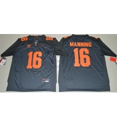 Vols #16 Peyton Manning Grey 2016 Stitched NCAA Jersey