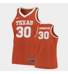 Texas Longhorns Brock Cunningham Orange Road Men'S Jersey