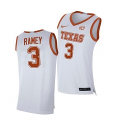 Texas Longhorns Courtney Ramey White Alumni Player Texas Longhorns Jersey