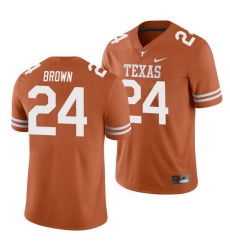 Texas Longhorns Derrian Brown Texas Orange College Football Men'S Jersey