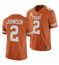 Texas Longhorns Roschon Johnson Orange 2021 Red River Showdown Men Jersey