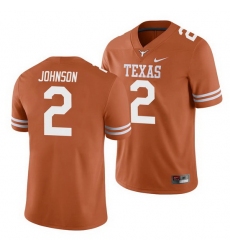 Texas Longhorns Roschon Johnson Texas Orange College Football Men'S Jersey