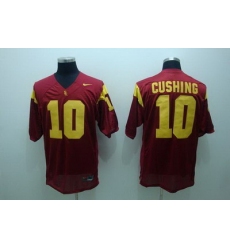 Trojans #10 Brian Cushing Red Embroidered NCAA Jersey