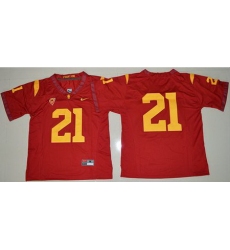 Trojans #21 Adoree 27 Jackson Red Limited Stitched NCAA Jersey