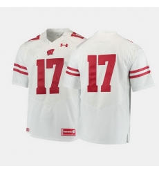 Men Wisconsin Badgers College Football White Jersey