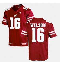 Men Wisconsin Badgers Russell Wilson Alumni Football Game Red Jersey