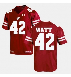 Men Wisconsin Badgers T.J Watt Alumni Football Game Red Jersey
