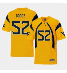 Men West Virginia Mountaineers Najee Goode Gold College Football Alternate Jersey